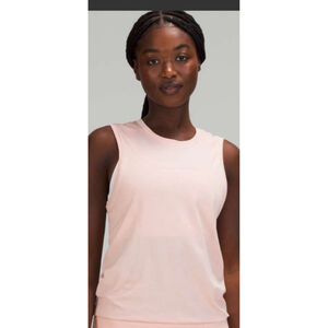 Lululemon Light Pink/Peach Perforated Tank Top, Size 10